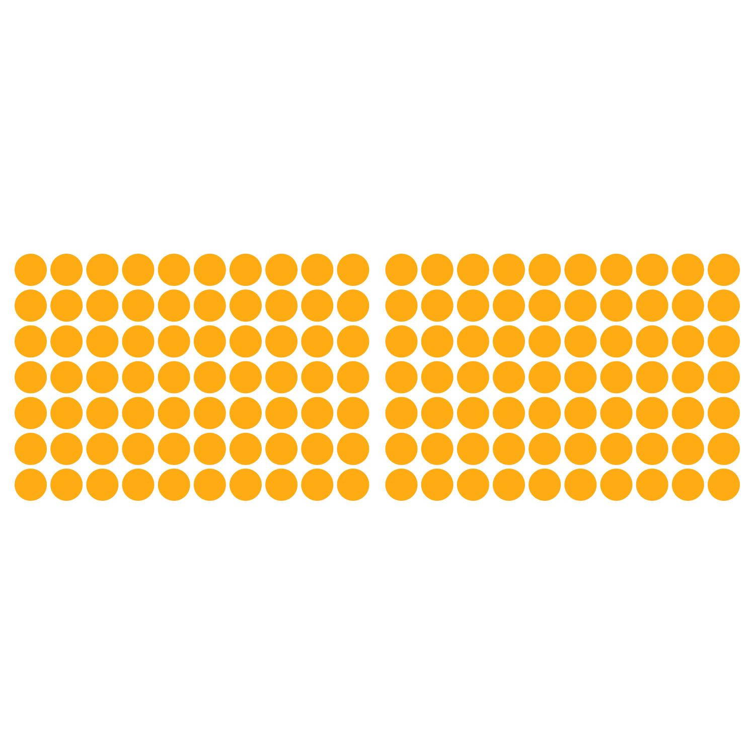 LiteMark 2 Inch Orange Dot Decals - Pack of 80