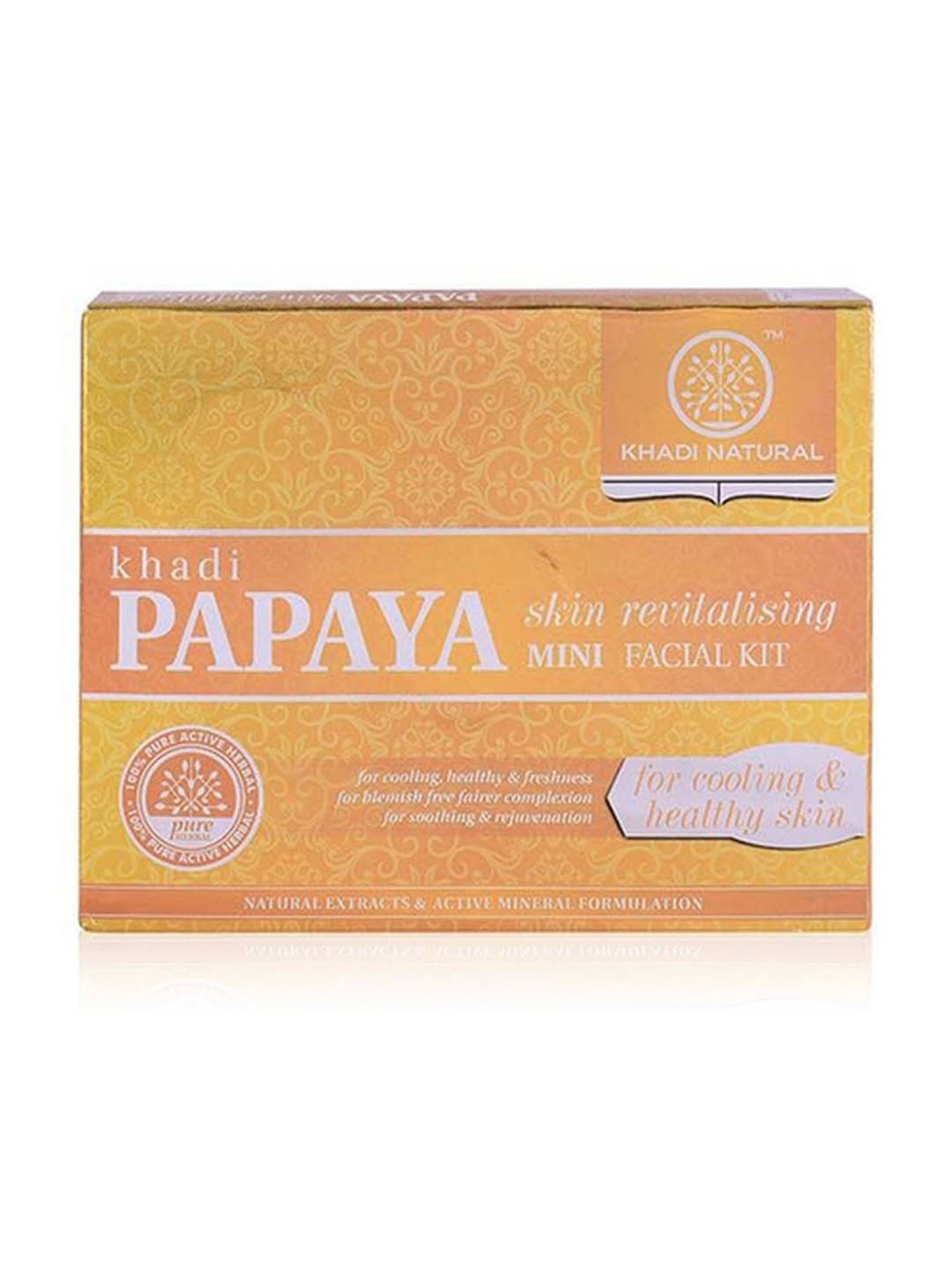 Khadi Natural Herbal Papaya Skin Revitalizing Mini Facial kit - 75 ml