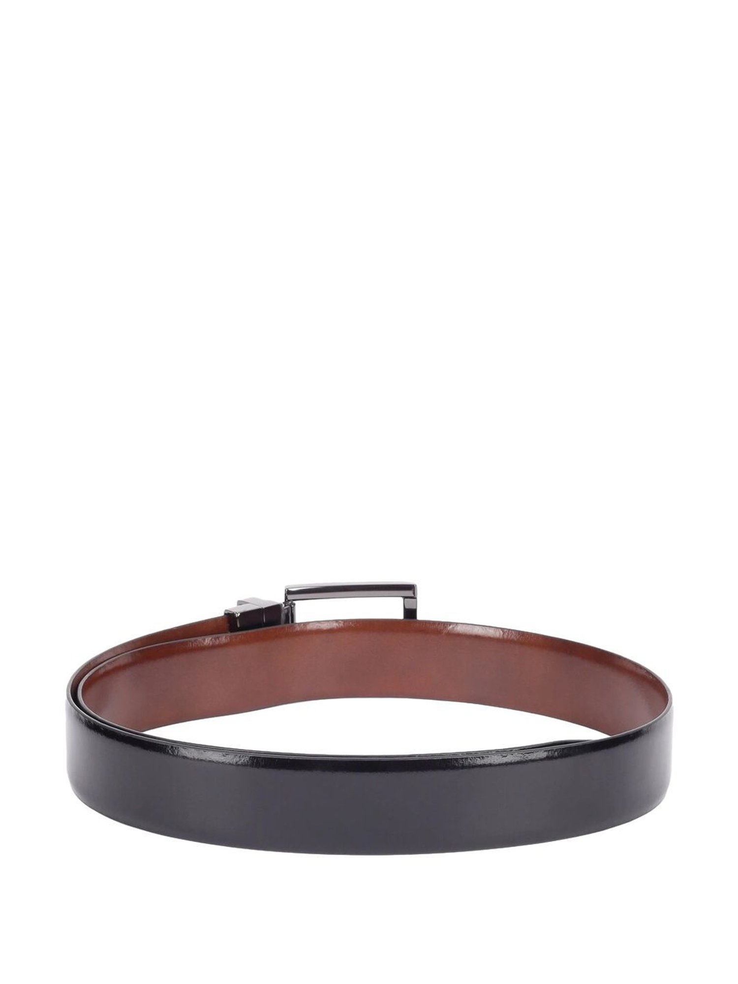 Peter England Black & Brown Leather Reversible Belt For Men