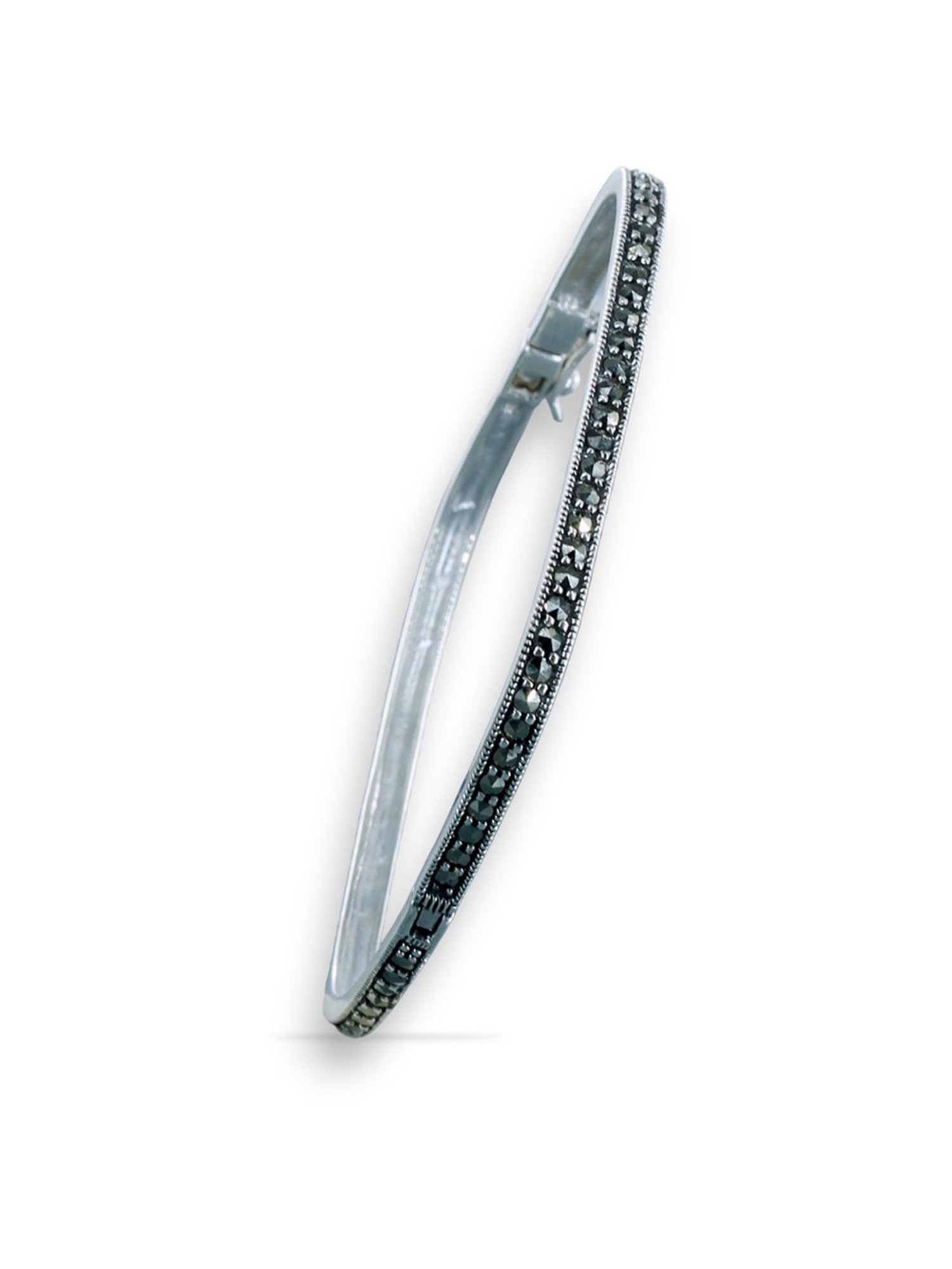 Taraash 92.5 Sterling Silver Marquise Bangle For Women