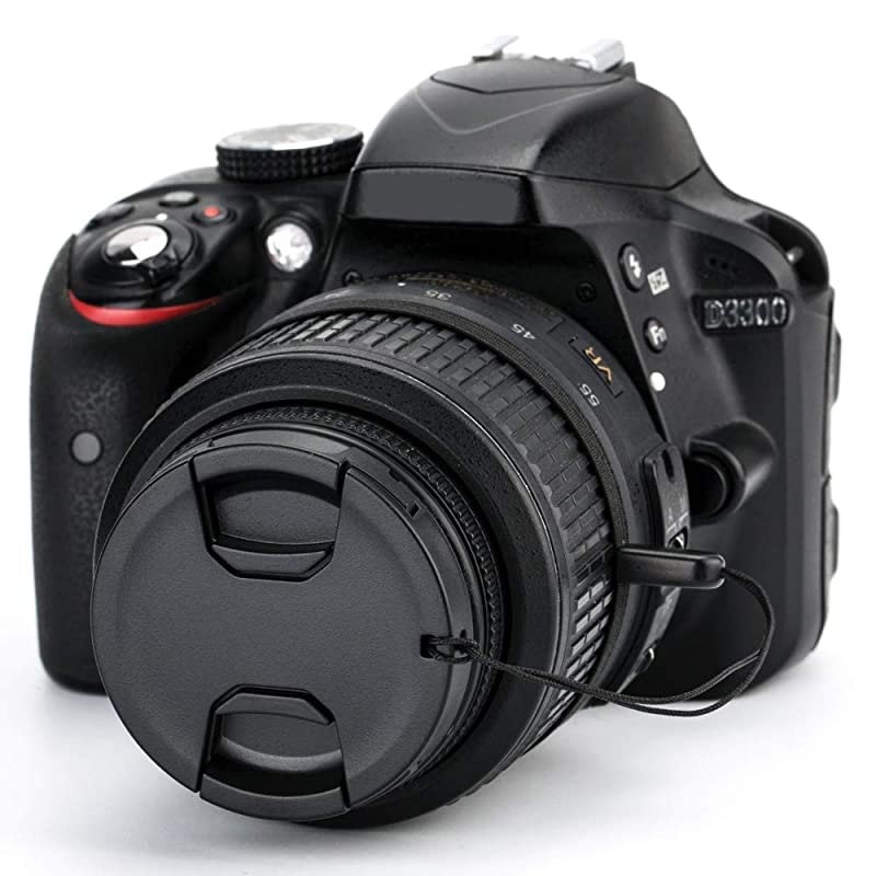 Front Lens Cap Cover with Deluxe Cap Keeper for Fuji Fujifilm X-A7 X-A5 X-T200 X-T30 X-T20 X-T10 with XC 15-45mm Kit Lens for Nikon Z5 with Z 24-50mm Kit Lens & More Lens with Filter Thread