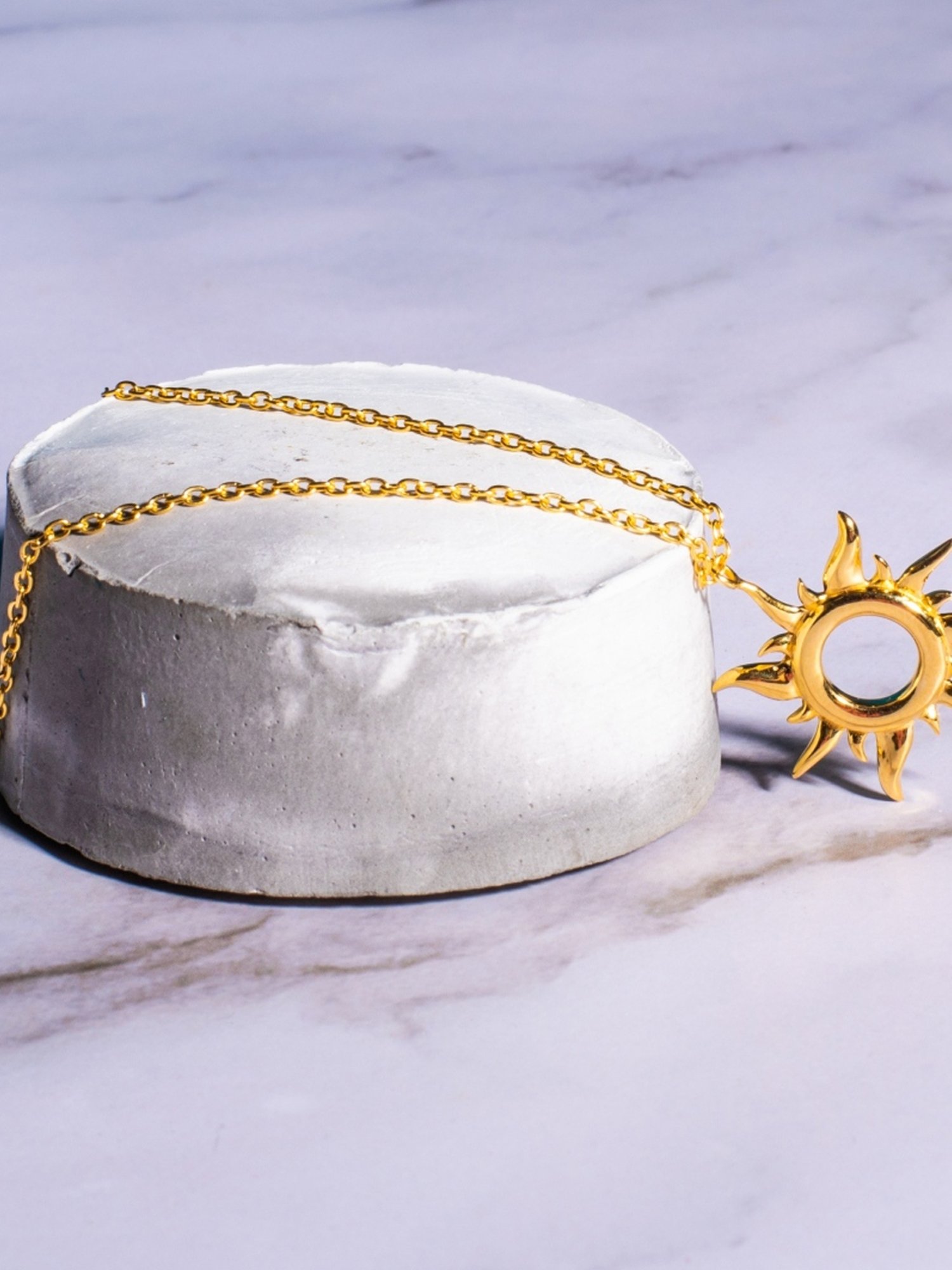 Palmonas Golden Glory Of Sun Vermeil Necklace for Women