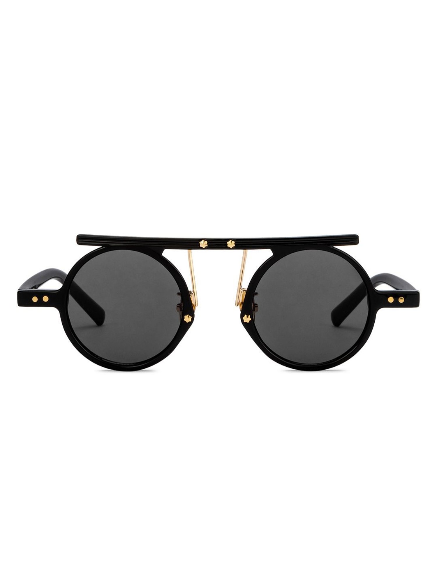 OJOS Grey Round Polarised and UV Protected Lens Unisex Sunglasses