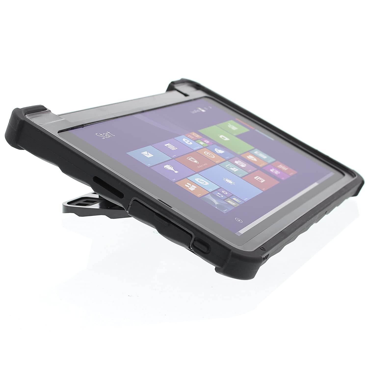 Gumdrop Cases Hideaway Stand for Dell Venue 10 Pro 5056 Rugged Tablet Case Shock Absorbing Cover Black/Black 5056