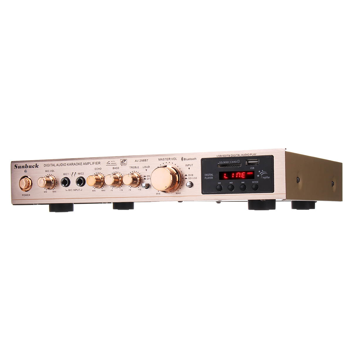 Sunbuck AV-298BT 220V 720W 5CH bluetooth Stereo AV Surround Amplifier FM AM Karaoke Cinema