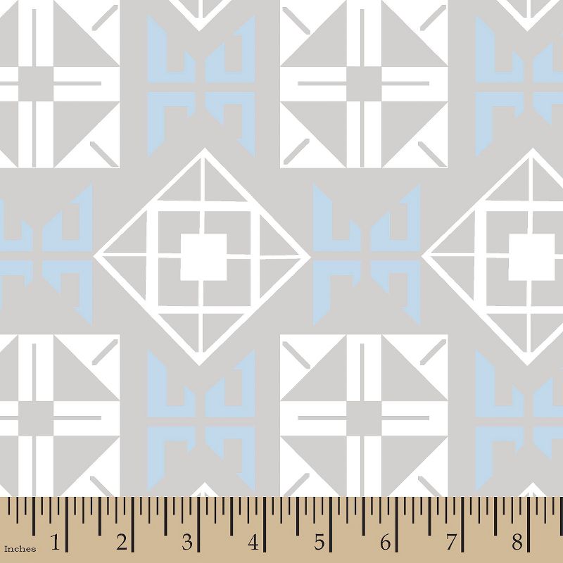 Jack Mod Square Blue Minky Fabric