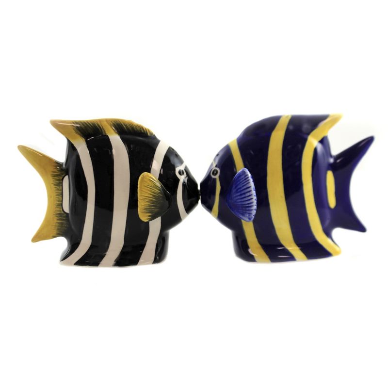 Tabletop 3.0" Angel Fish Salt & Pepper Set Magnetic Kissing Pacific Trading  -  Salt And Pepper Shaker Sets