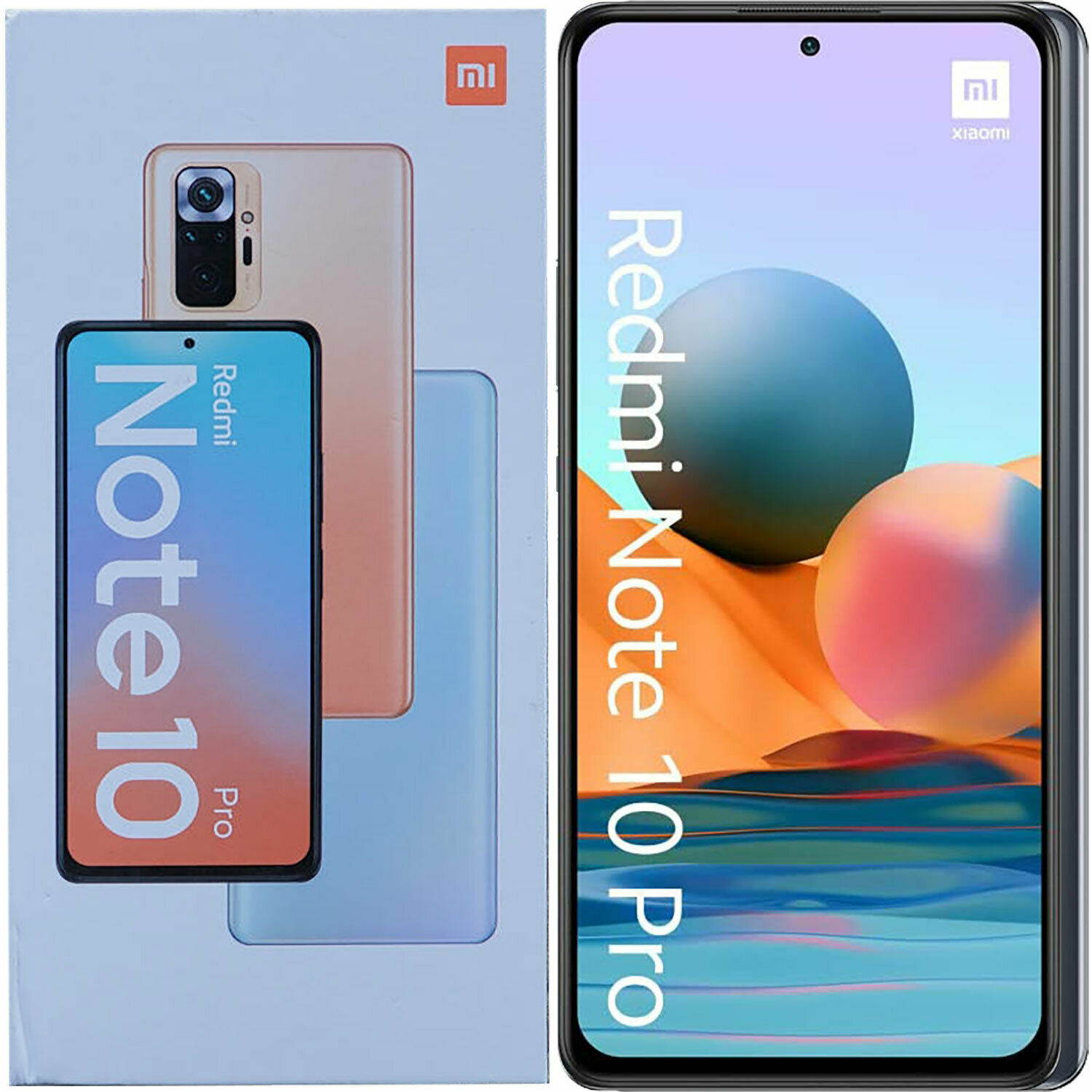 Xiaomi Redmi Note 10 Pro Dual-SIM 128GB ROM + 8GB RAM (GSM Only | No CDMA) Factory Unlocked 4G/LTE Smartphone (Onyx Grey) - International Version