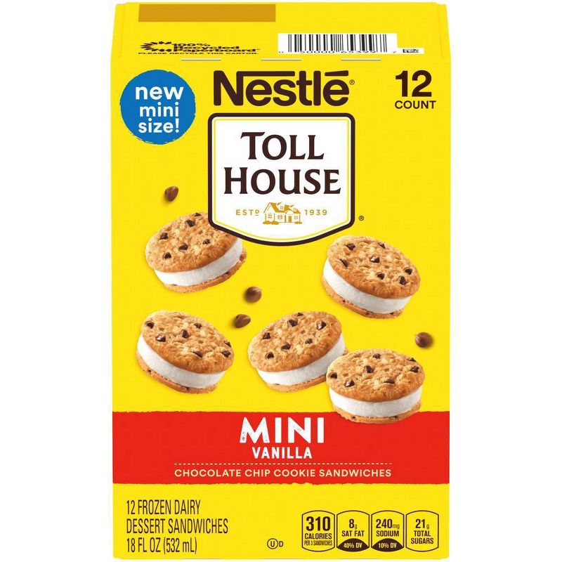 Toll House Mini Ice Cream Sandwiches - 12ct