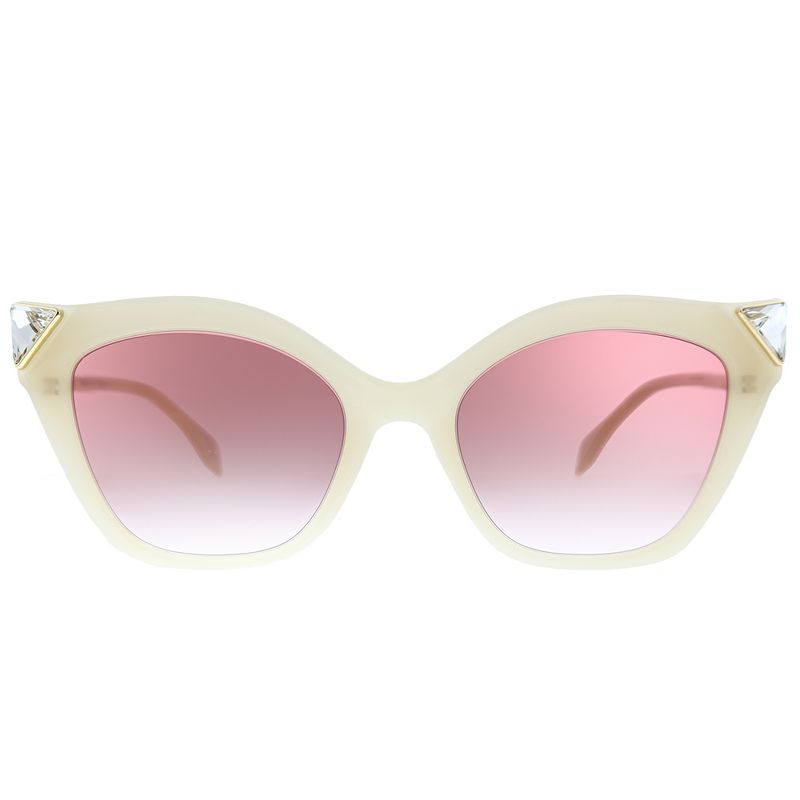 Fendi Irida FF 0357/G 40G 3X Womens Cat-Eye Sunglasses Ivory 52mm