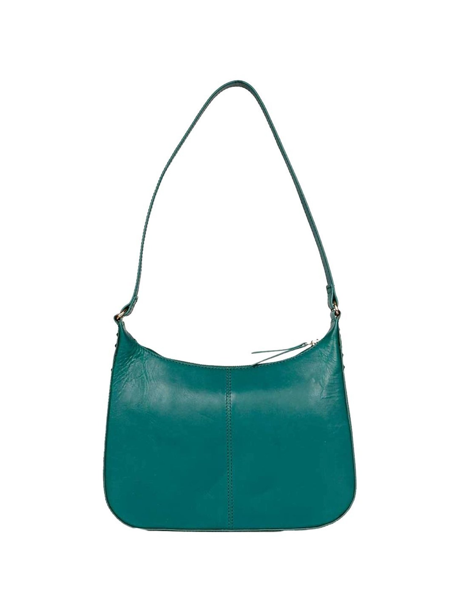 Saint G Green Solid Medium Shoulder Handbag