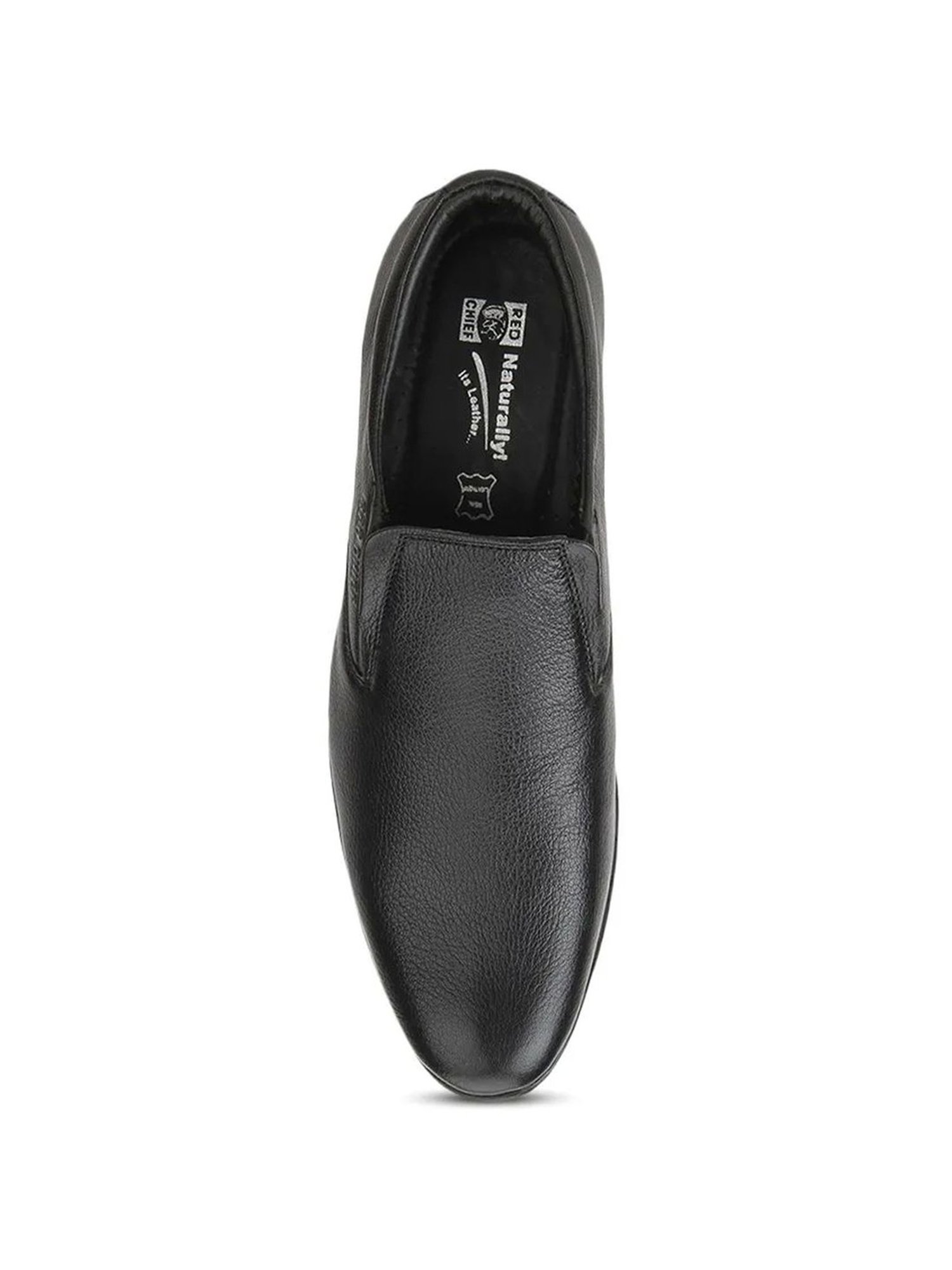 Red Chief Men's Black Formal Slip-Ons