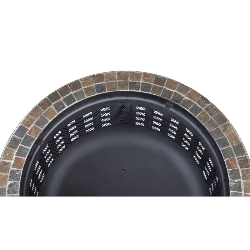 Alpina Round Slate Top Fire Pit - Fire Sense