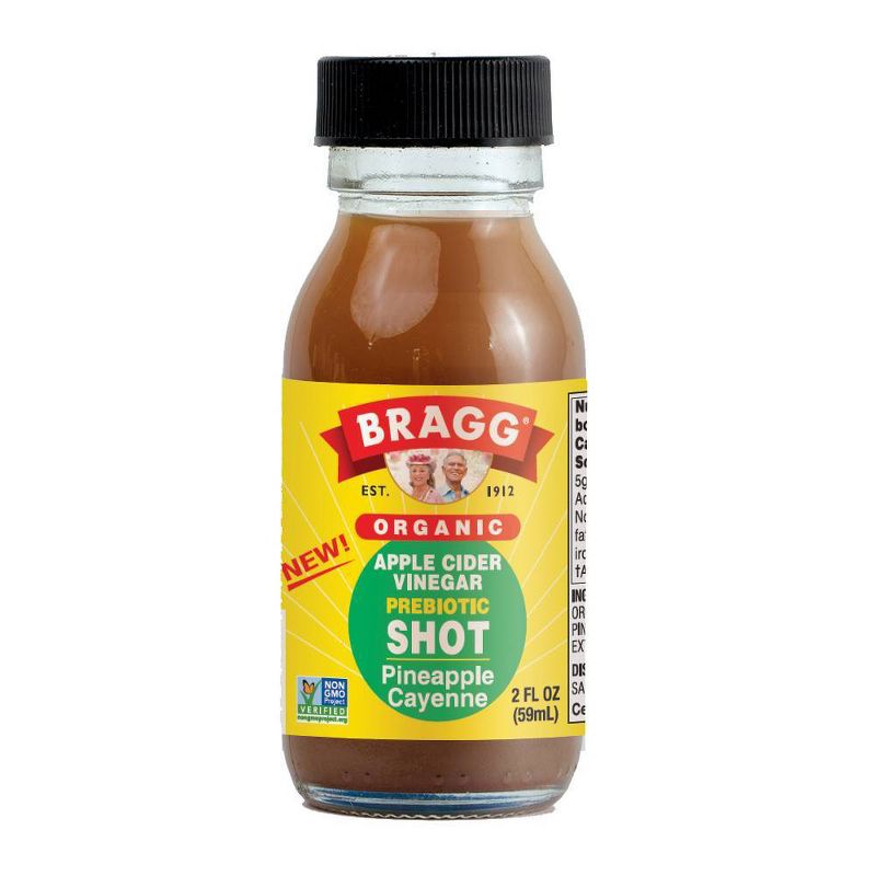 Bragg Organic Pineapple Cayenne Apple Cider Vinegar Probiotic Shot - 2 fl oz
