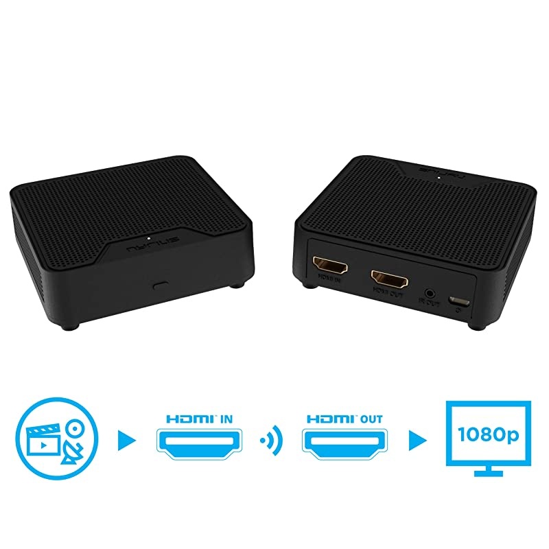 WS55 Wireless HDMI Video Transmitter amp Receiver for Streaming HD 1080p Video amp Digital Audio from AV Receiver CableSatellite Box Bluray PC to TVProjector