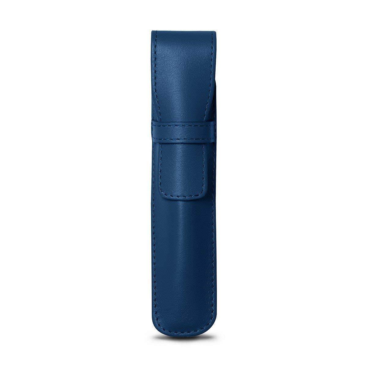 Lucrin - Pen holder - Royal Blue - Smooth Leather
