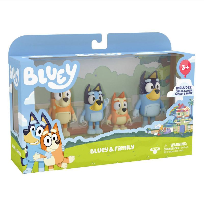 Bluey Family Figures - 4pk