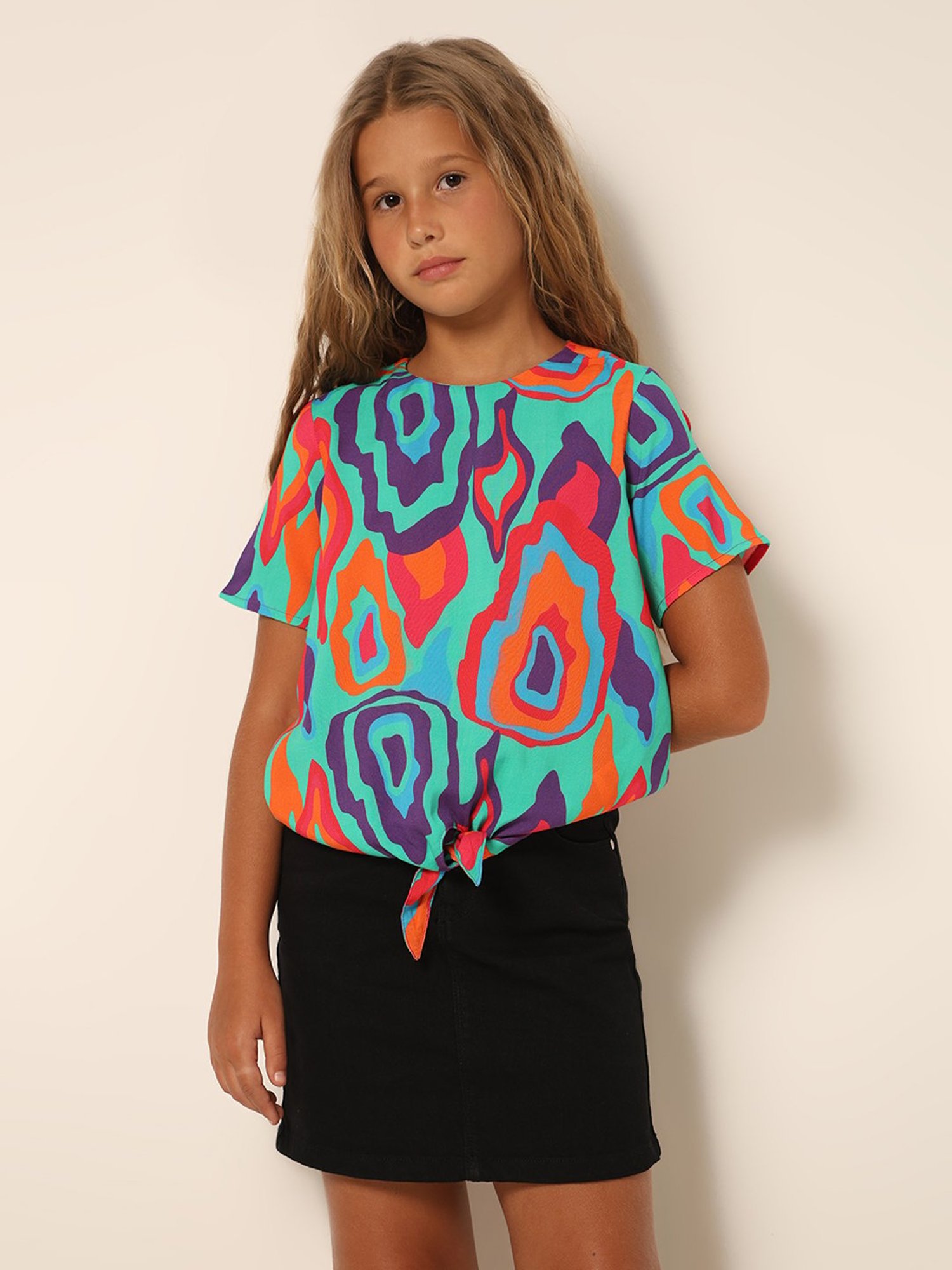 VERO MODA GIRL Multicolor Printed Top
