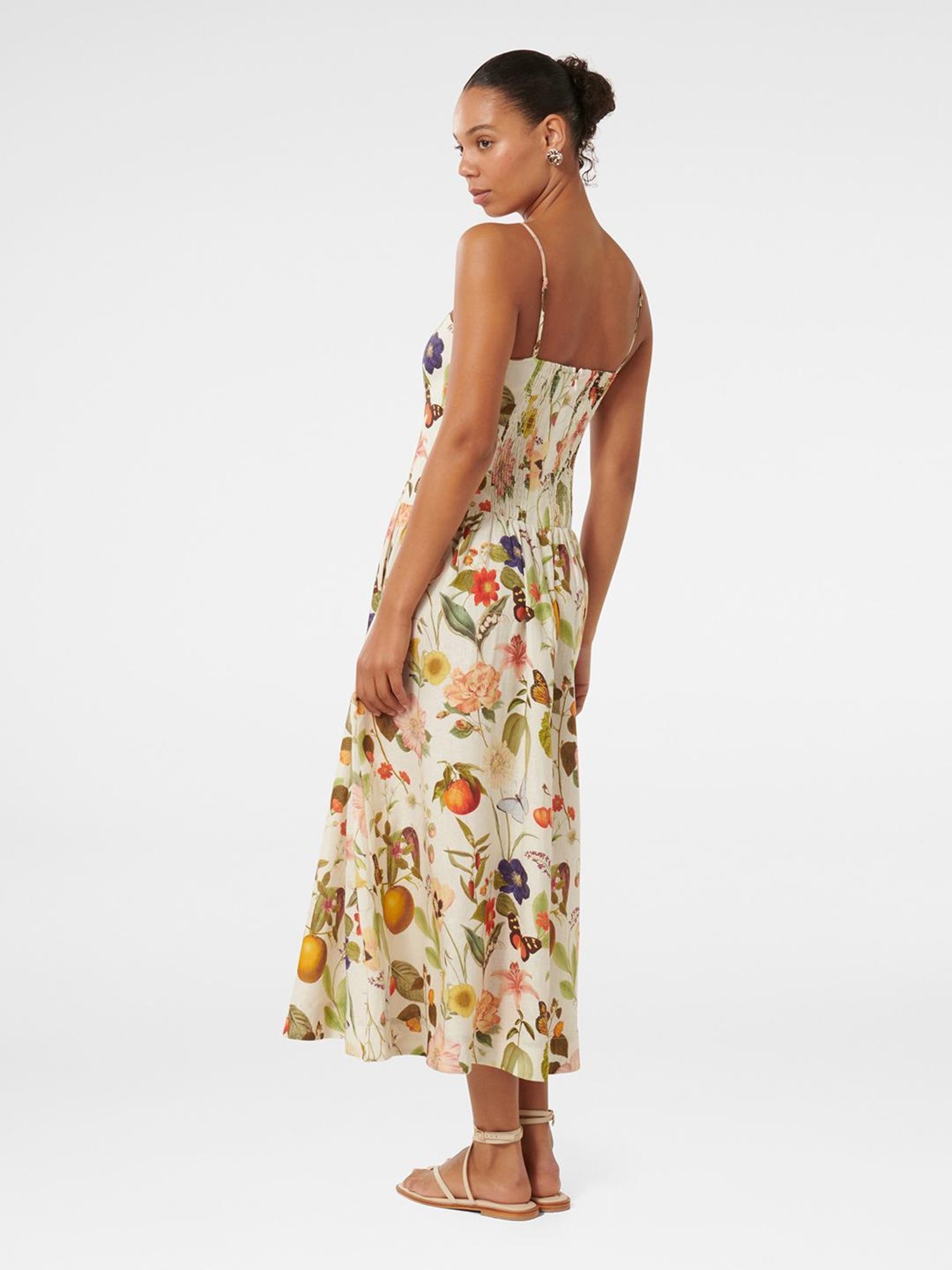 Forever New Brooke Linen Drop Waist Midi Dress
