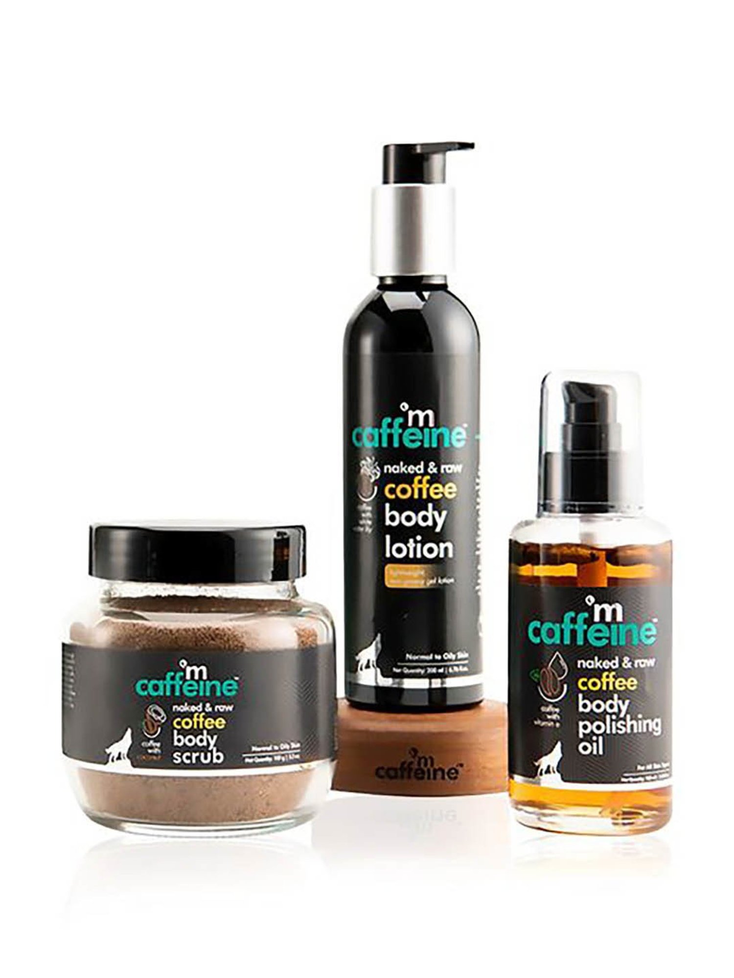 mCaffeine Coffee Face Moisturizer and Body Lotion for Complete Winter Care Combo
