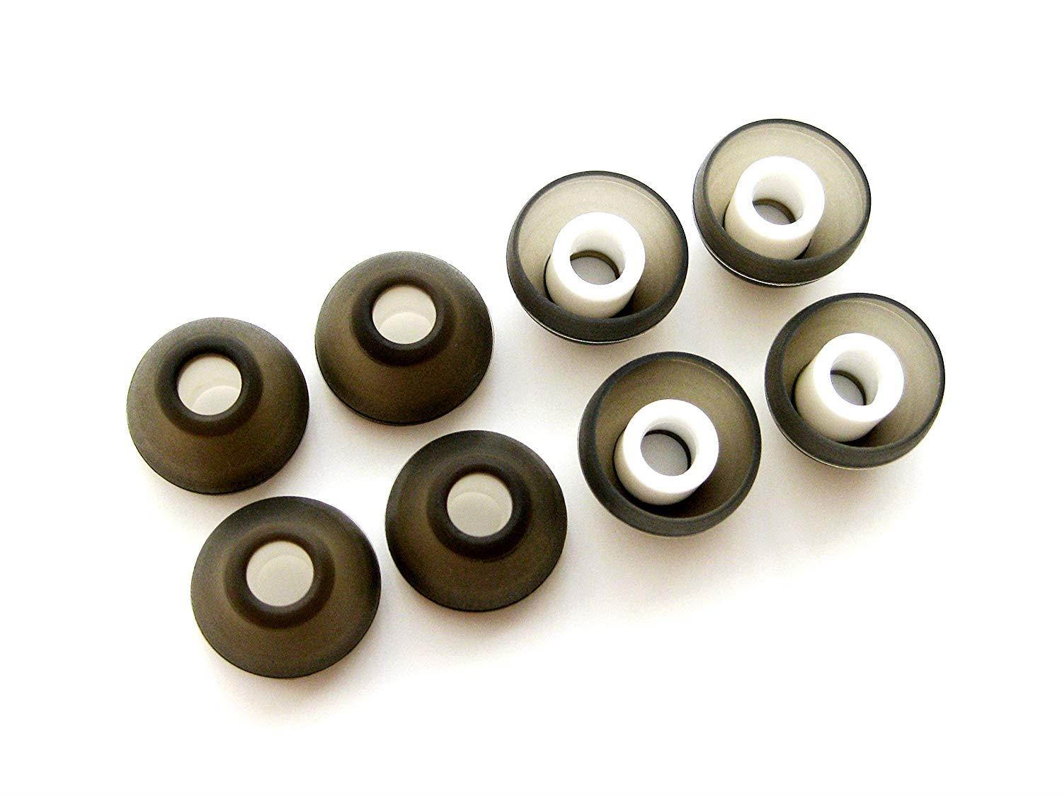 8 Large (L) Ergonomical Comfort Replacement Set Earbuds Eartips for Sennheiser IE Series, CX Series, CXC Series, CXL Series, OCX Series, and MM Series In Ear Earphone Headsets