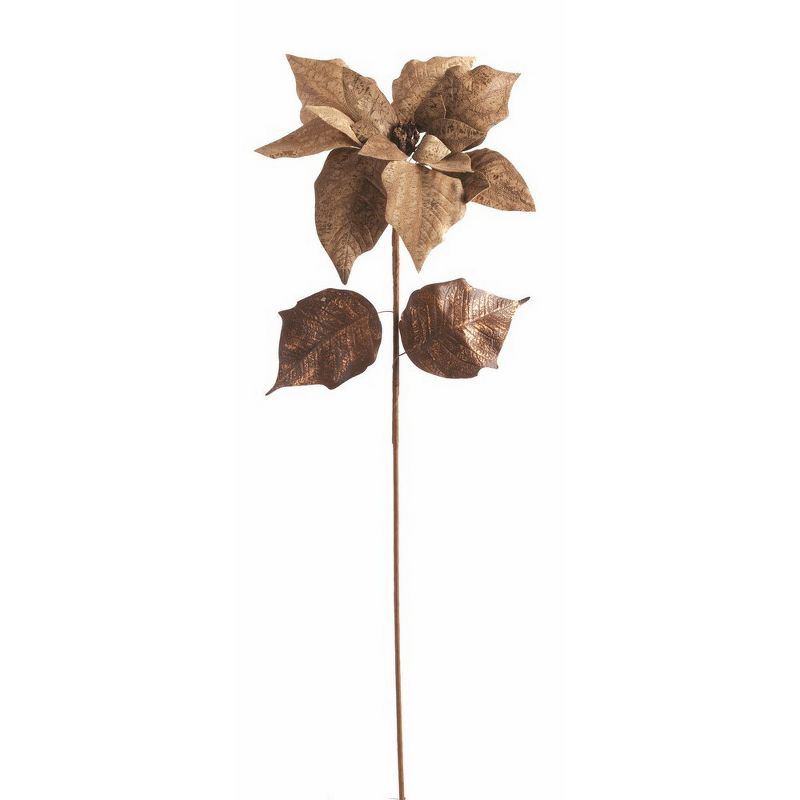 Plum & Post Ldg Faux  (Fake) Cork Poinsettia 28"