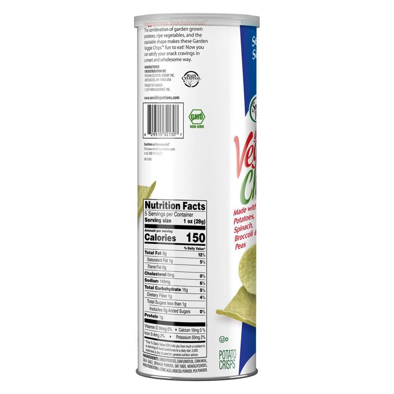 Sensible Portions Sea Salt Garden Veggie Chips - 5oz