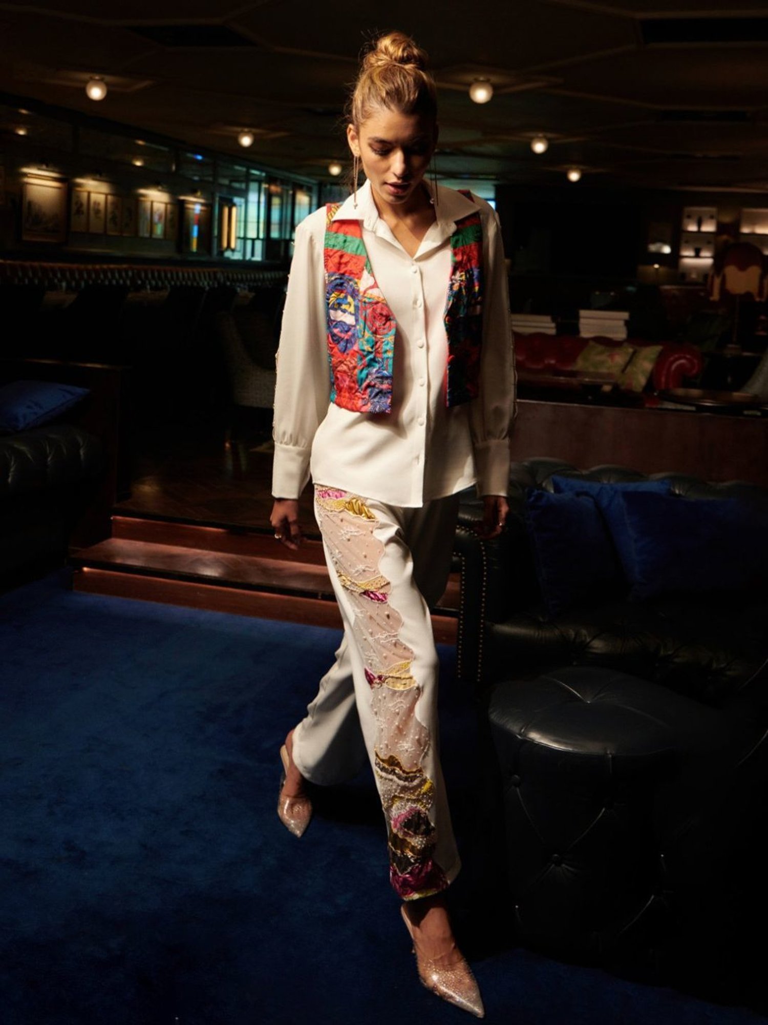 Cin Cin White Audace Party Edit Ibiza Pant