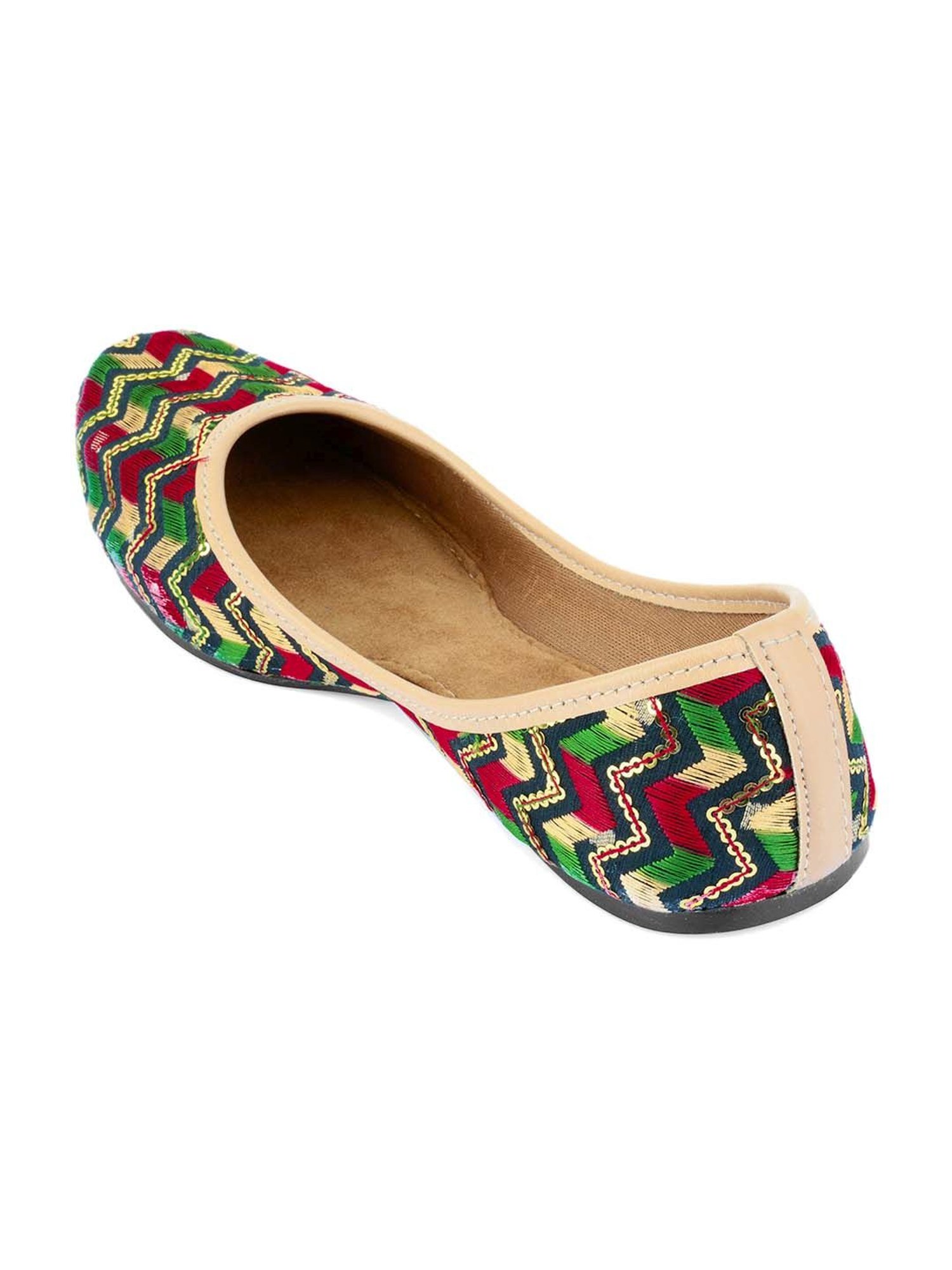 Desi Colour Women's Multicoloured Ethnic Juttis