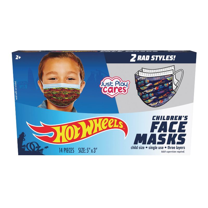Just Play Hot Wheels Kid's Face Mask - 14pc
