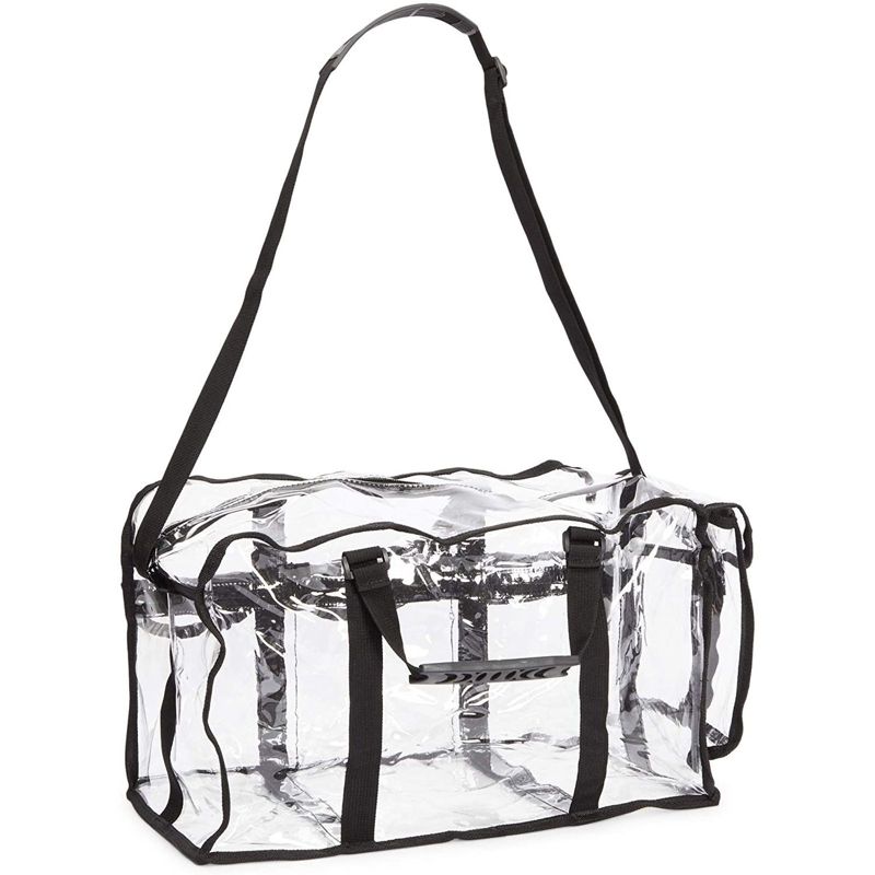 Okuna Outpost Large Clear Makeup Bag, Cosmetic Organizer (16.5 x 9 x 10 In)