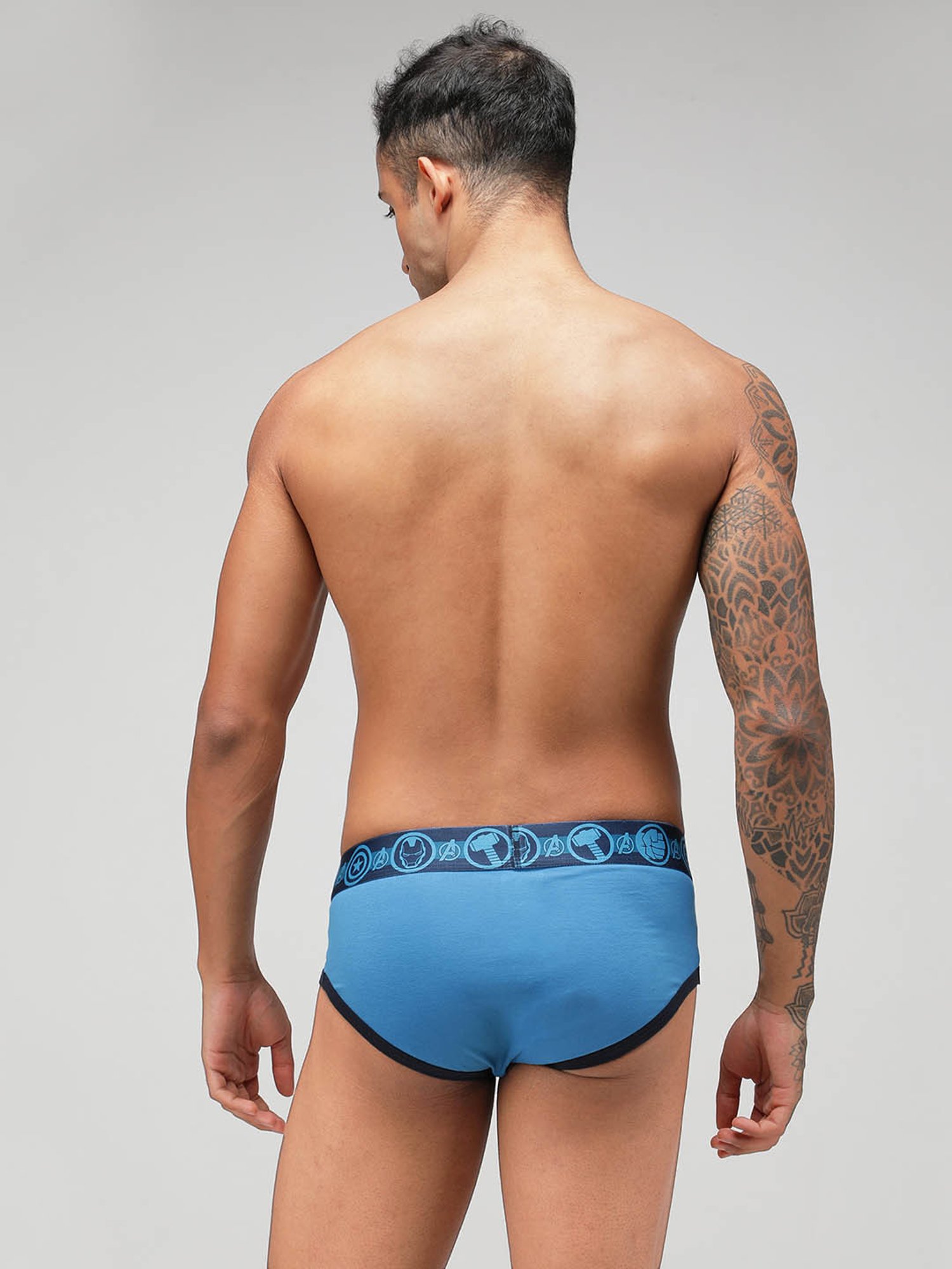 Zoiro Chinese Red & Sky Driver Regular Fit Briefs - Pack Of 2