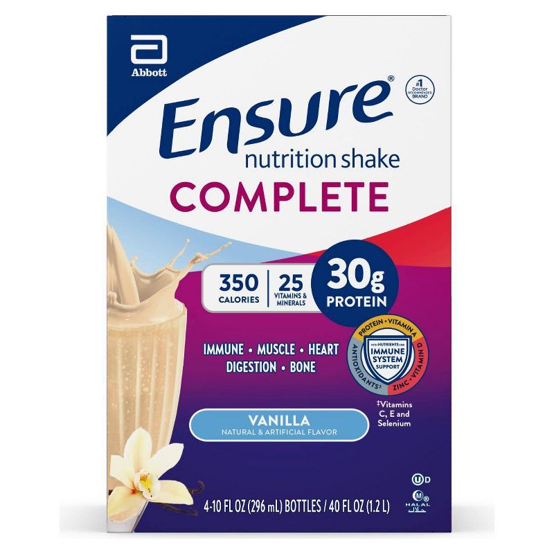 Ensure Complete Ready to Drink Vanilla Supplement - 4pk/10oz