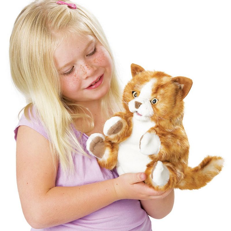 Folkmanis Orange Tabby Kitten Hand Puppet