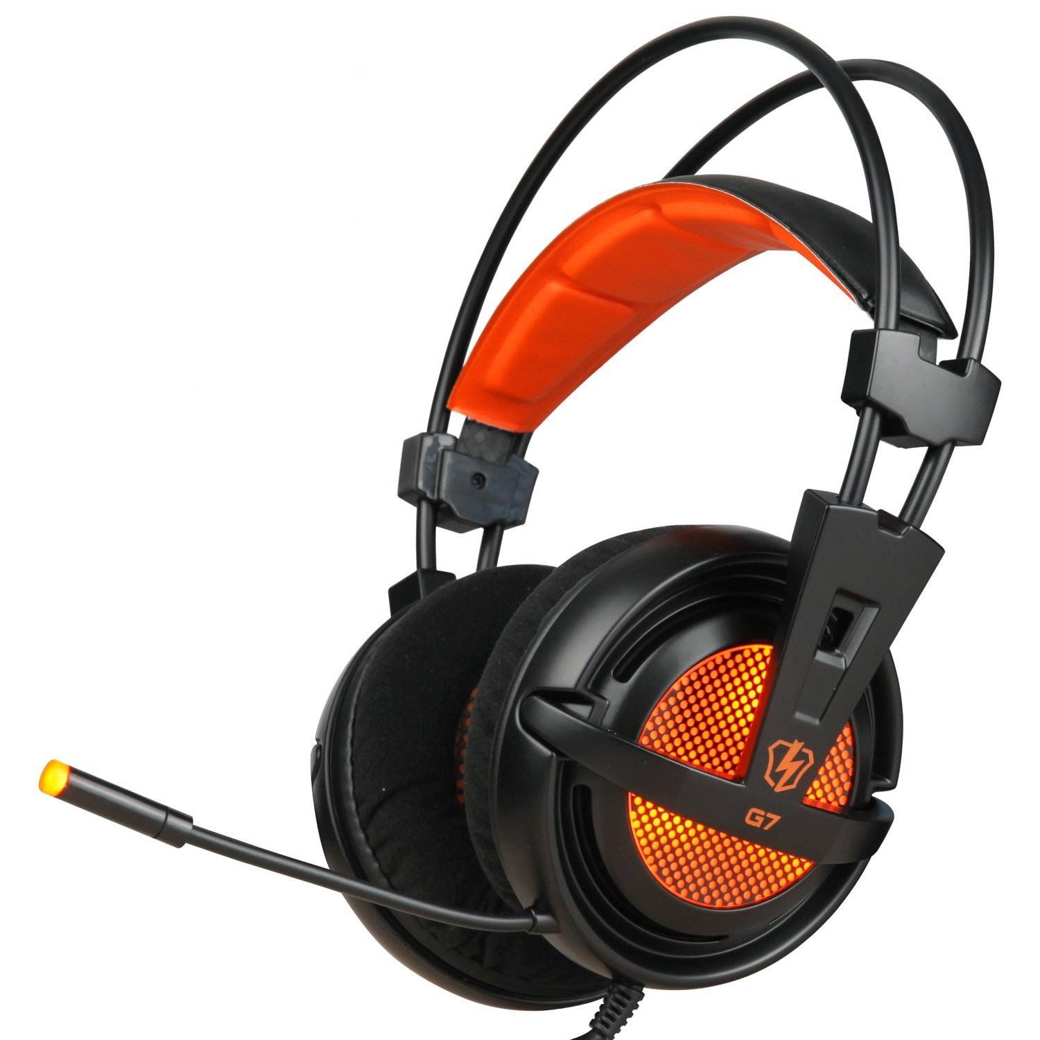 Letton G7 Gaming Headset,Black/Orange
