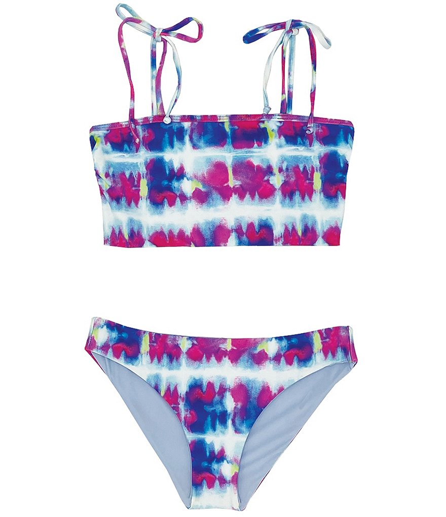 Flapdoodles Big Girls 7-10 Rainbow Tankini & Skirted Two-Piece Swimsuit