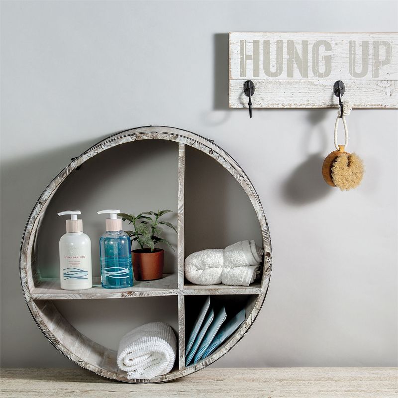 Barrel Round Shelf - Foreside Home and Garden