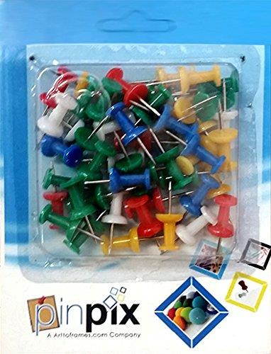 PinPix decorative pin cork bulletin board made from self-healing canvas, Seemless Pattern printed at 18x12 Inches and framed in Satin White Frame(WOM59504)