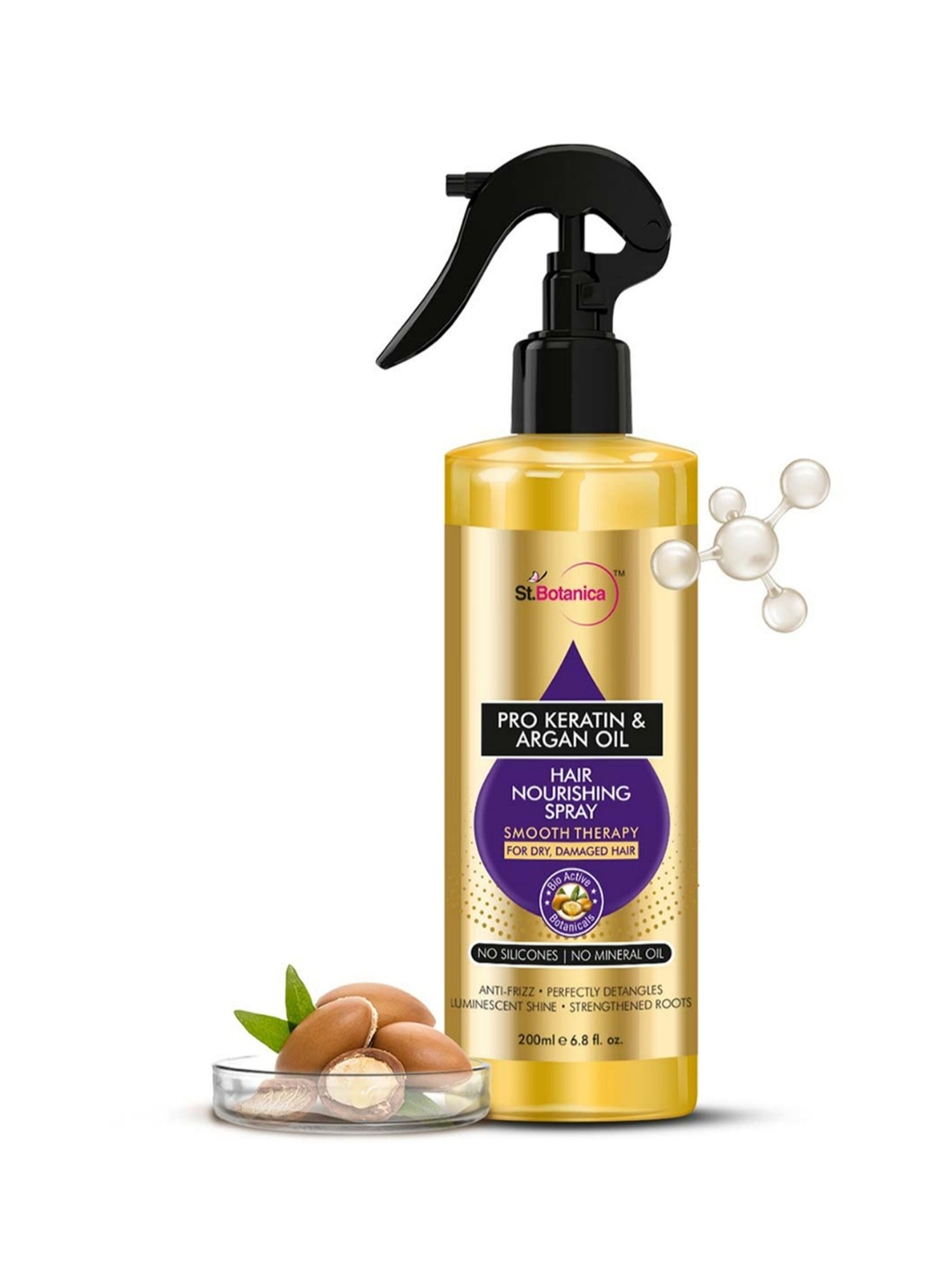 St.Botanica Pro Keratin & Argan Oil Hair Nourishing Smooth Therapy Spray - 200 ml