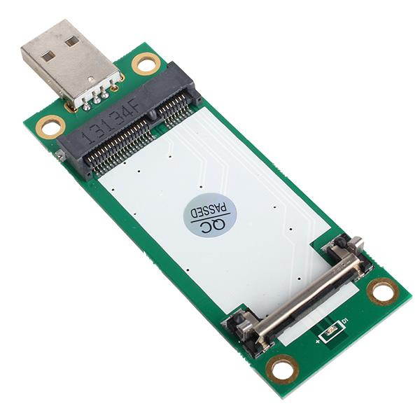 Mini PCI-e Wireless to USB Adapter card With SIM Card Slot Test WWAN module