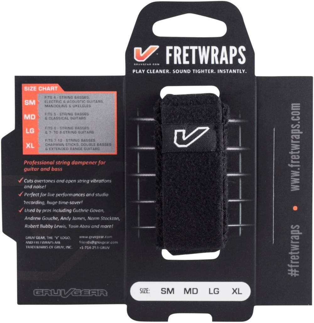 Gruv Gear FretWraps String Muters 1-Pack Black Small