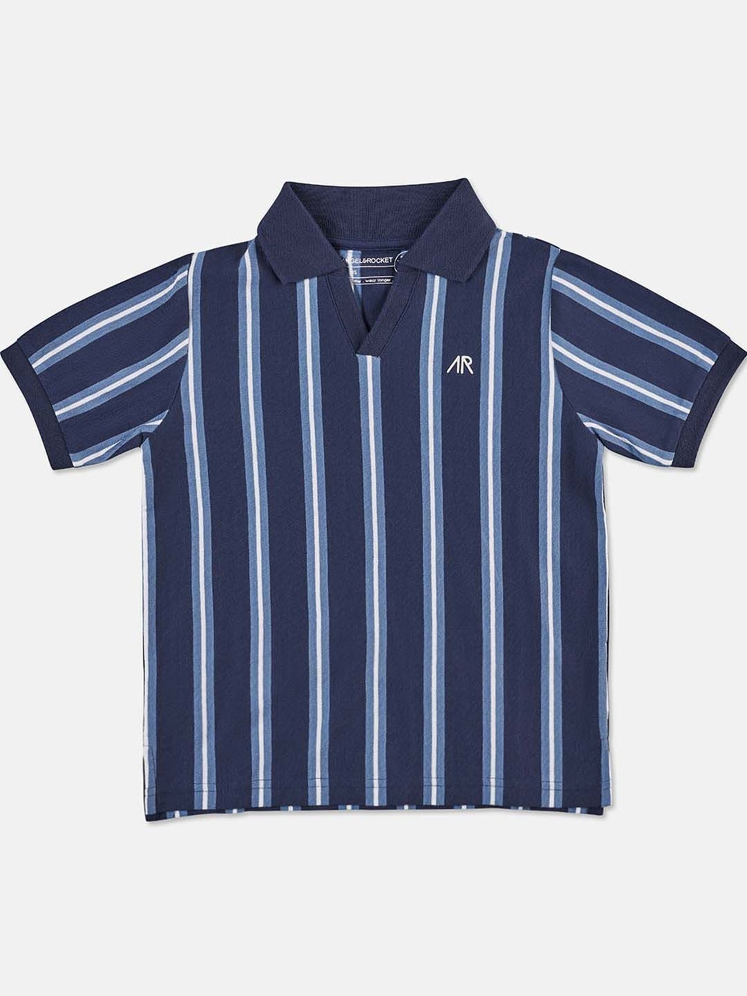 Angel & Rocket Kids Navy Striped T-Shirt