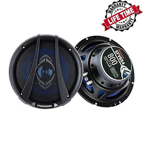 SFV654 65Inch 800 Watt FullRange 4Way Coaxial Audio Car Speakers Pair