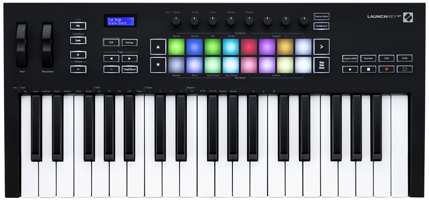 Novation Launchkey 37 MK3 37-Key USB MIDI Ableton Live Keyboard Controller+Stand