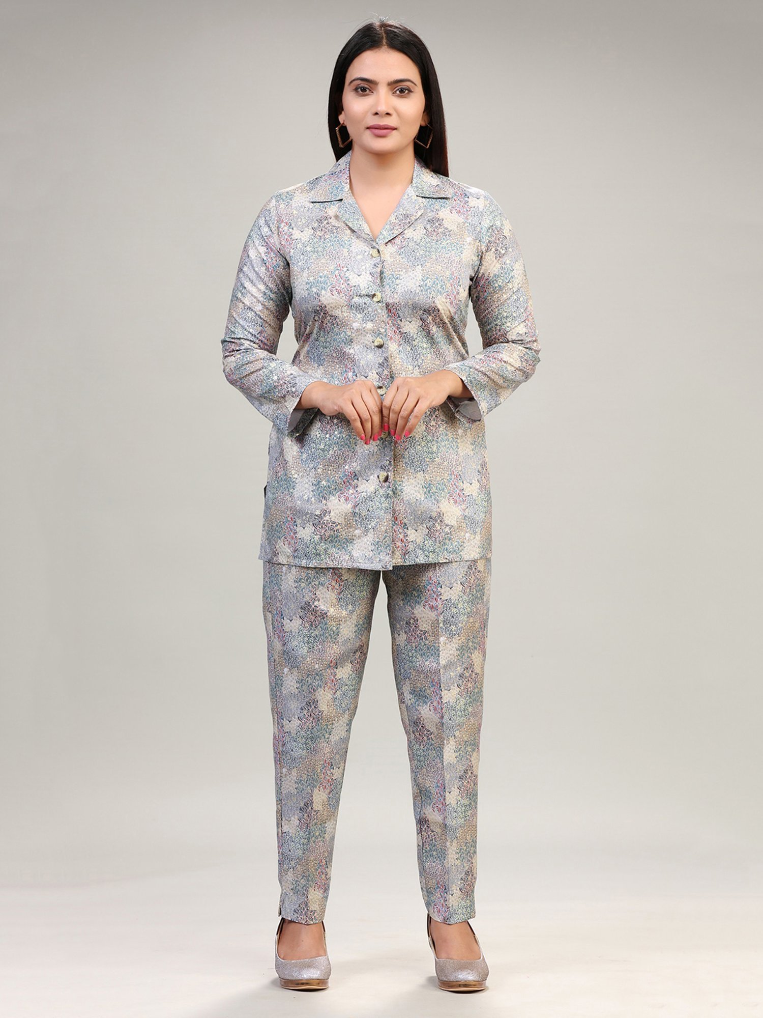 Cotton Culture Multicolor Printed Shirt With Pants