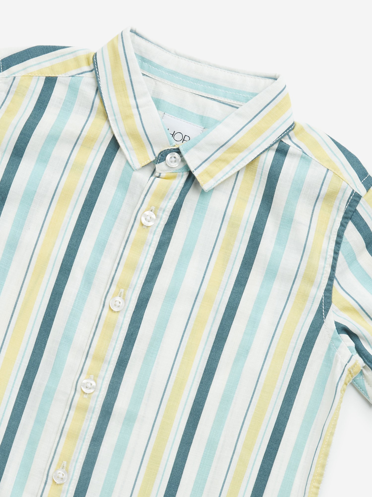 HOP Kids by Westside Multicolour Striped Cotton Shirt