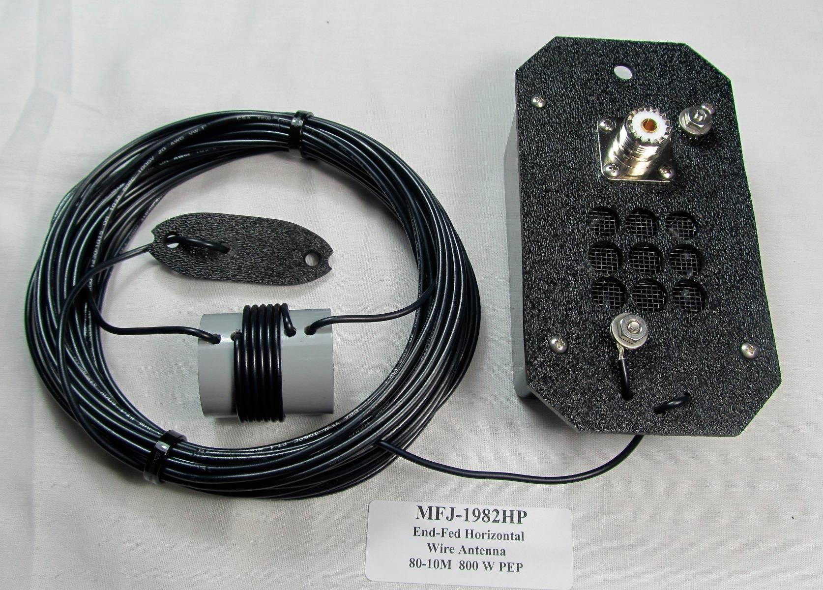 MFJ-1982HP EndFed 1/2 Wave 800W 80M-10M Wire Antenna