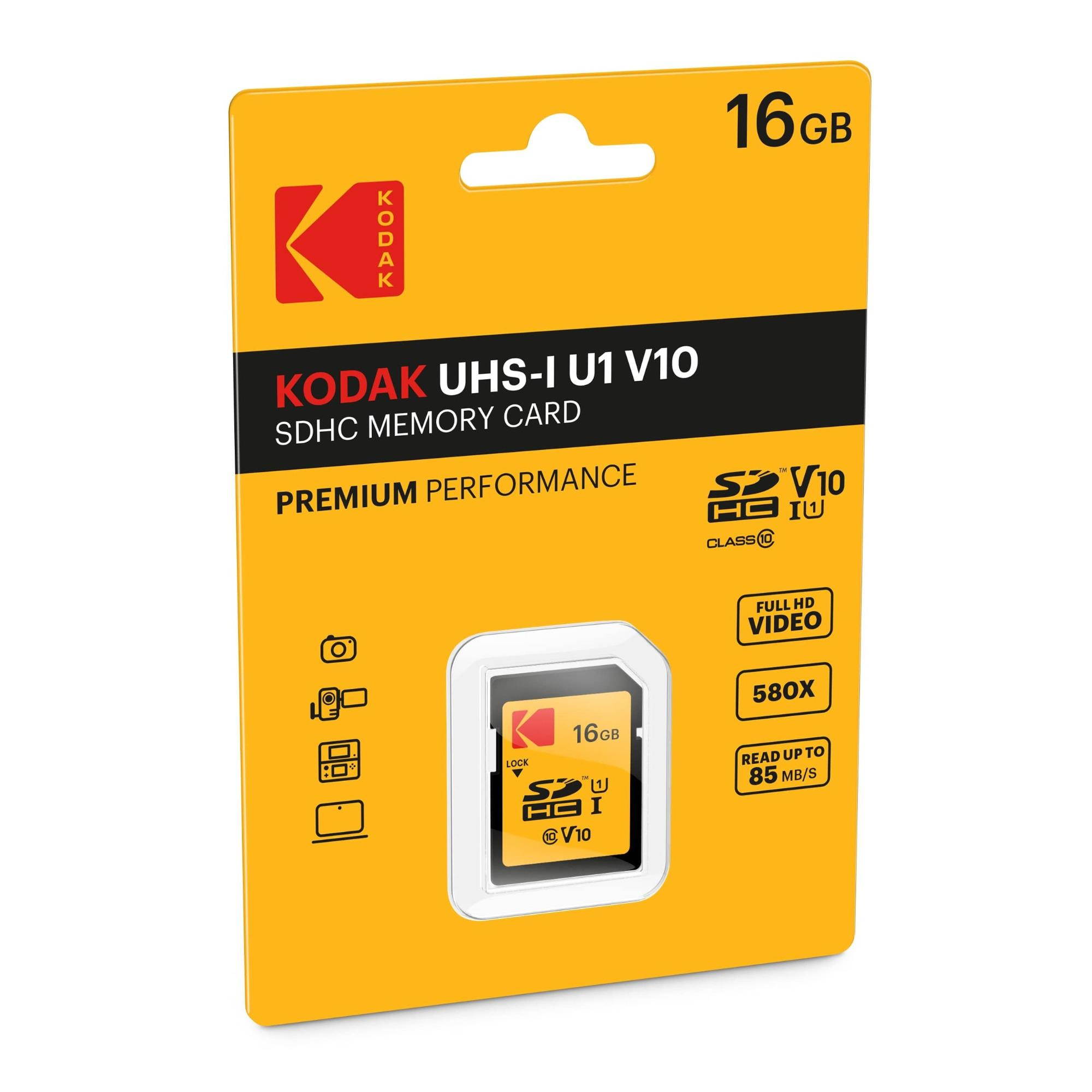 Kodak 16GB Class 10 UHS-I U1 SDHC Memory Card