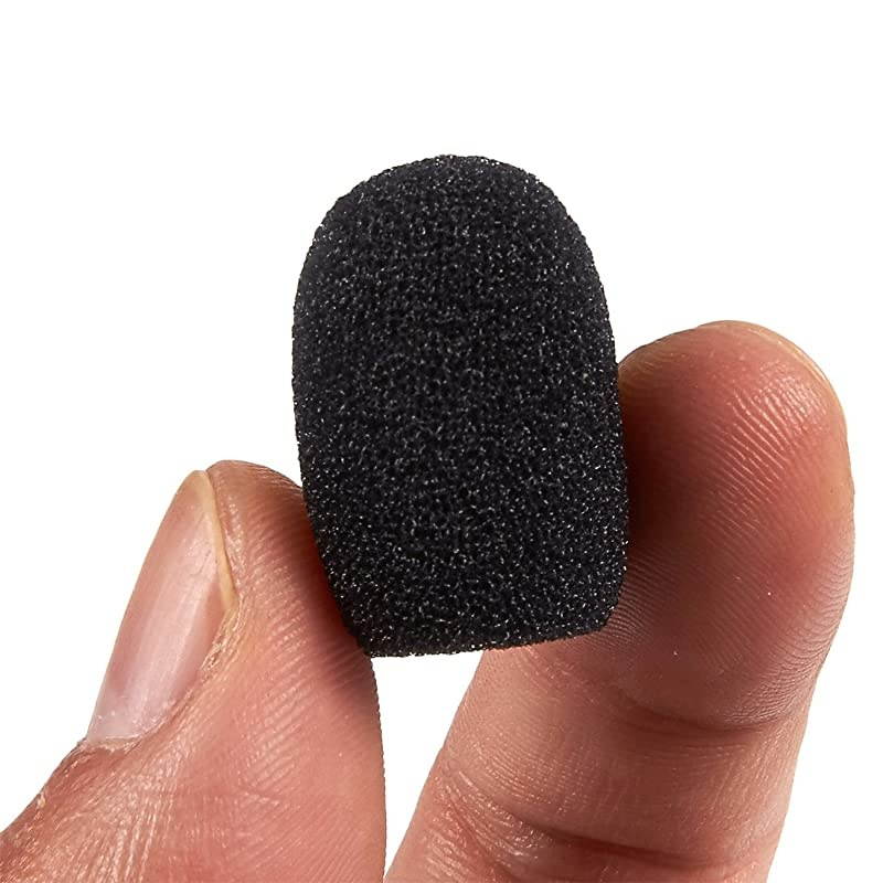 Microphone Windscreens 24Pack Microphone Foam Cover for Lapel Lavalier and Headset Microphones Black