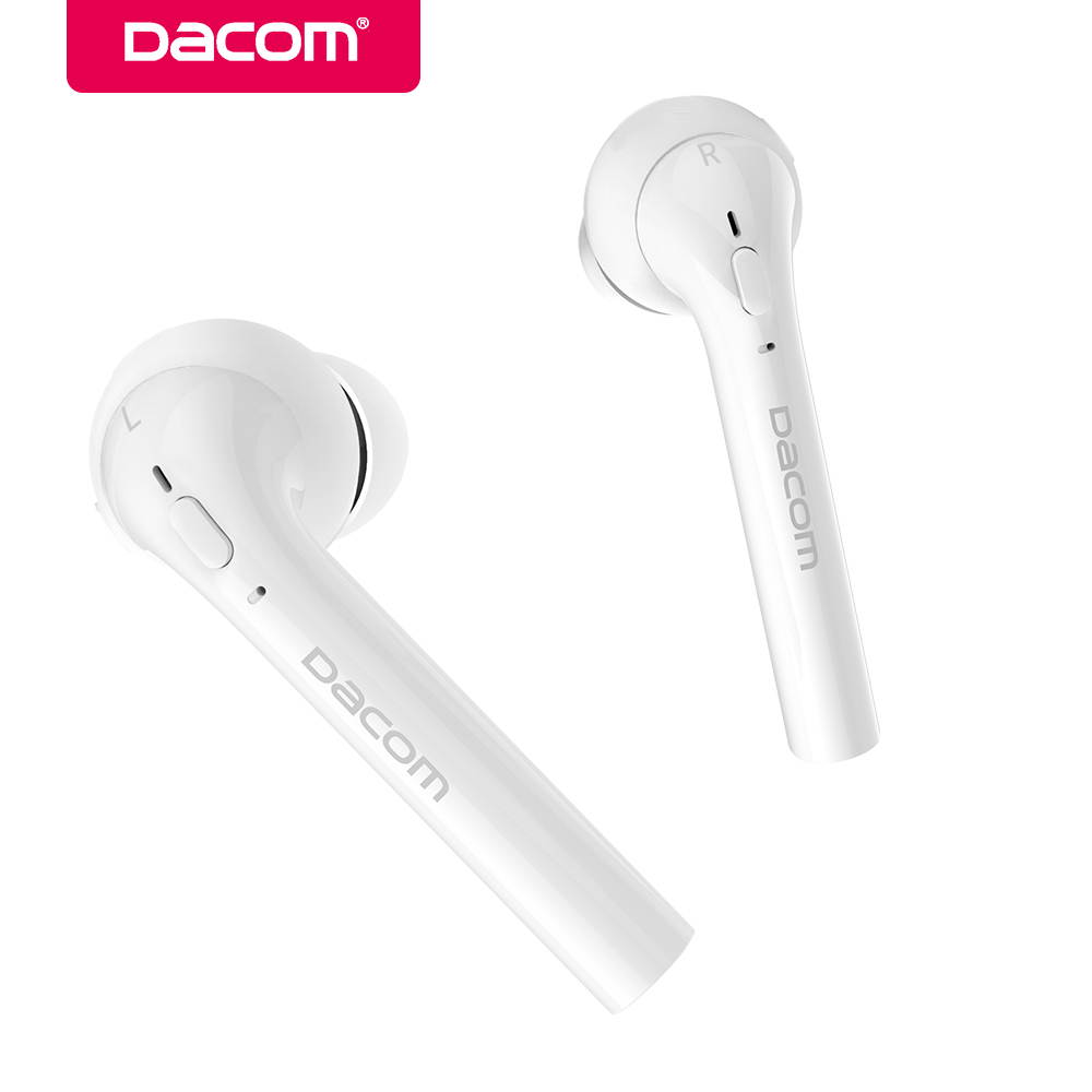 Dacom True Wireless Earphones TWS Earbuds Bluetooth Stereo Music Headset Mobile Phone Earpiece Headsfree For iPhone Samsung
